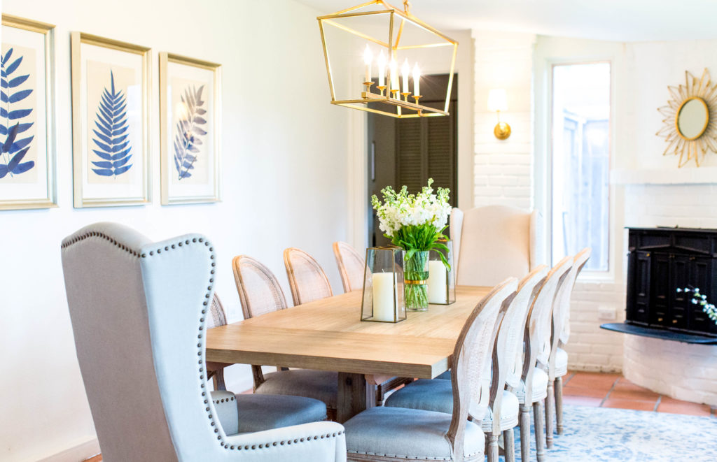 Classic and timeless dining room designed by Patina Living Co. 
